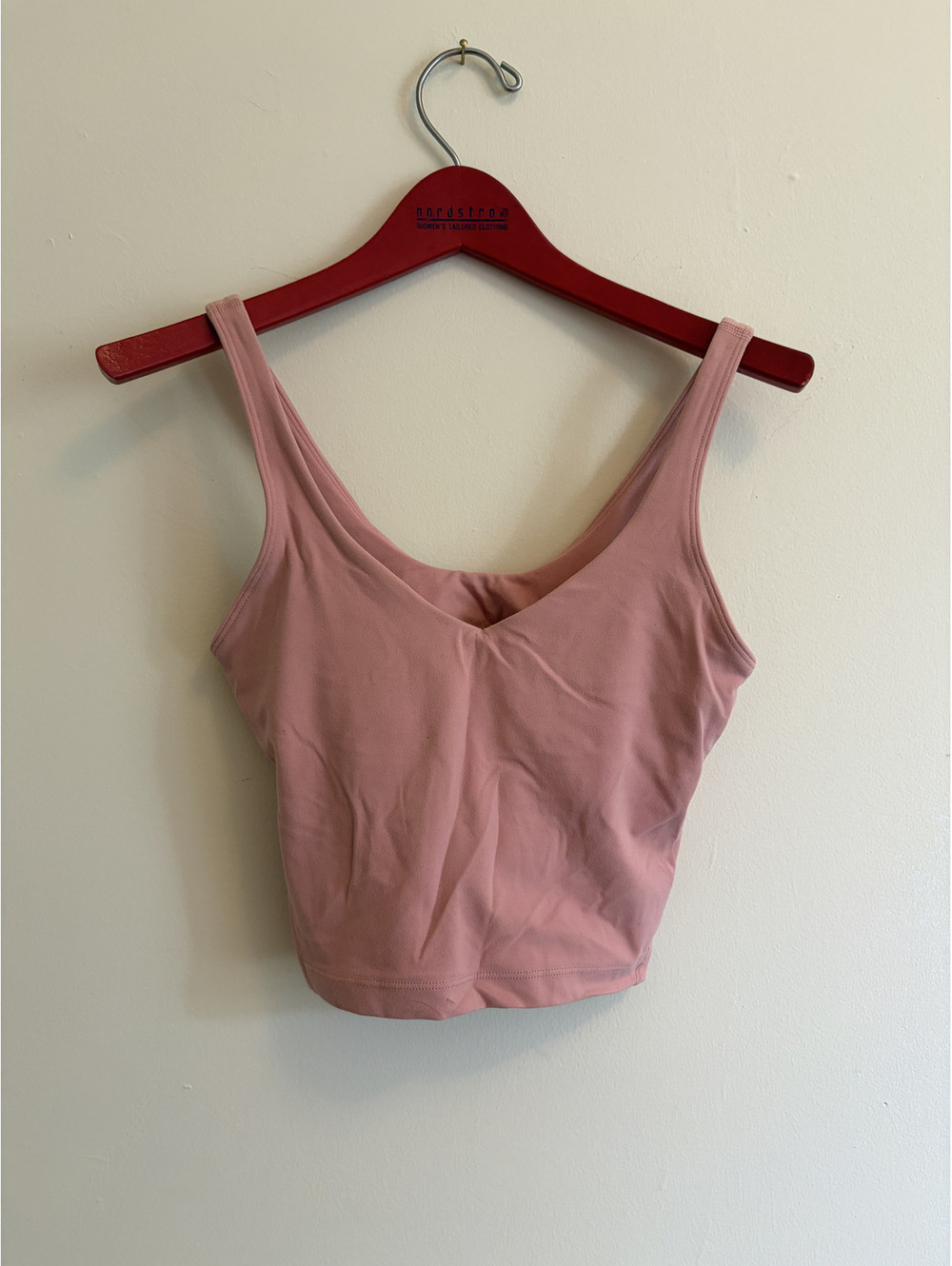 Dusty Rose Lululemon workout tank top